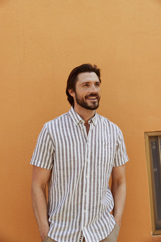 Scoot Linen Shirt | Rain Drum