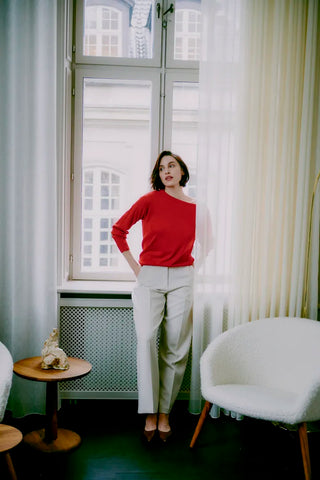 Denoa Trousers  | Oatmeal