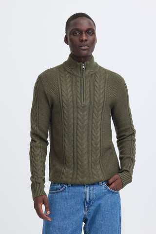 Basim Half Zip  | Forest Night