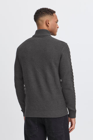 Basim Half Zip  | Charcoal Mix