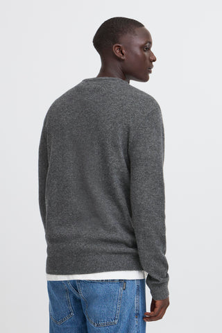 Branko Crew Knit | Iron Gate Melange