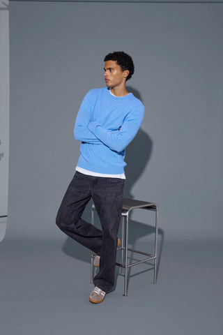 Branko Crew Knit | Delft Melange