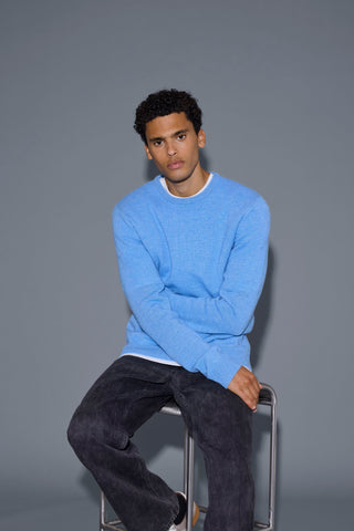Branko Crew Knit | Delft Melange
