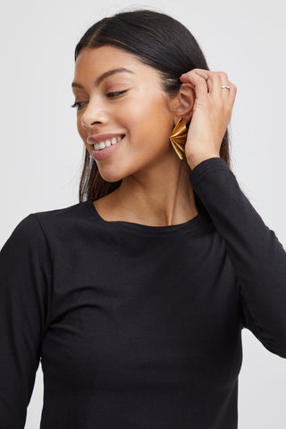 Pamila Long Sleeve Tee | Black