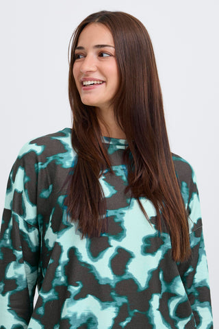 Pieta Top | Blurry Green