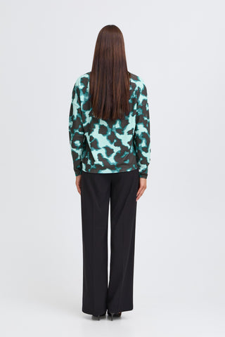 Pieta Top | Blurry Green