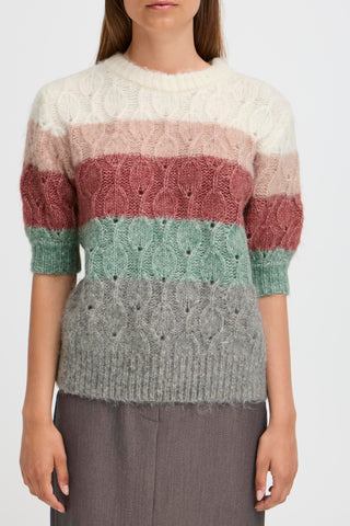 Omhu Short Sleeve Jumper | Roan Rouge Mix