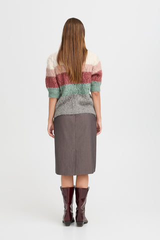 Omhu Short Sleeve Jumper | Roan Rouge Mix