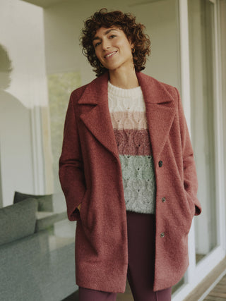 Omhu Short Sleeve Jumper | Roan Rouge Mix