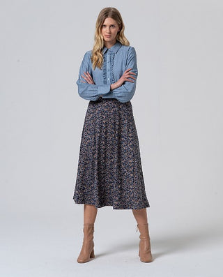 Flared Skirt | Blue
