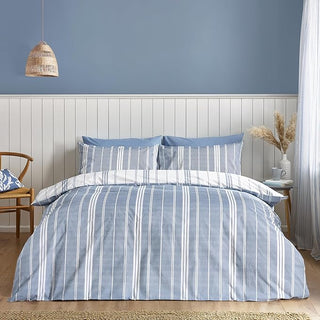 Harbour Stripe Duvet Cover Set | Blue