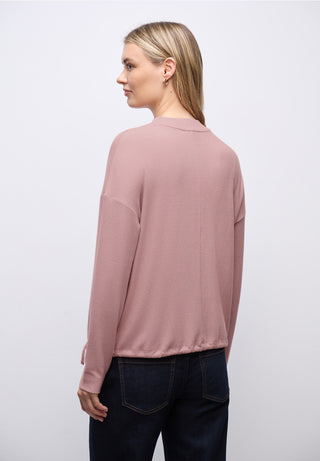 Soft Turtle Neck Jumper  | Powder Pink Melange