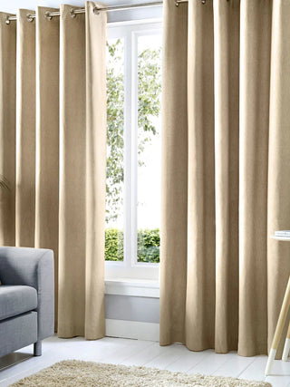 Sorbonne  Eyelet Curtains | Natural