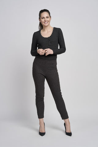 Buttercup Trouser | Black Jacquard