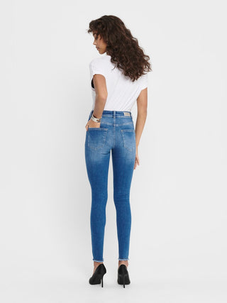 Blush Mid Waist Skinny Jean | Medium Blue Denim