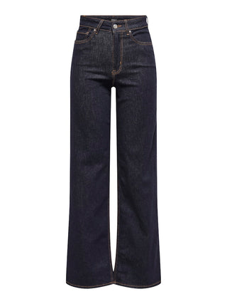Madison Blush High Waist Wide Jean | Dark Blue Denim Rinse