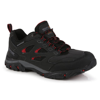Men's Holcombe Waterproof Low Walking Shoes Ash Rio Red