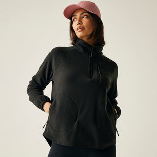 Women's Frankie Half Zip Fleece | Black