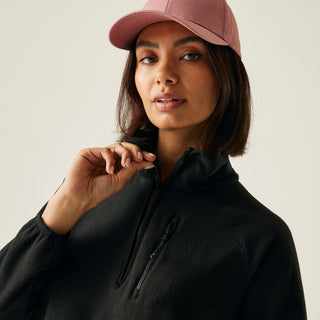 Women's Frankie Half Zip Fleece | Black