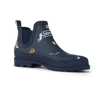 Women's Harper Low Wellies | Navy Dogs