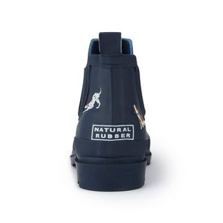 Women's Harper Low Wellies | Navy Dogs
