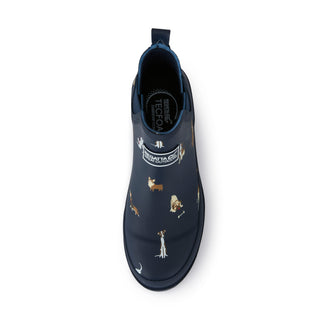 Women's Harper Low Wellies | Navy Dogs
