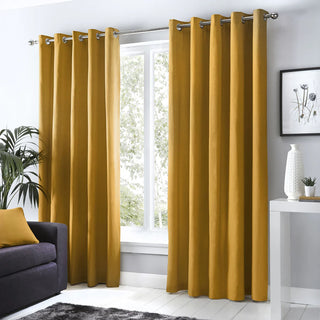 Sorbonne  Eyelet Curtains | Ochre