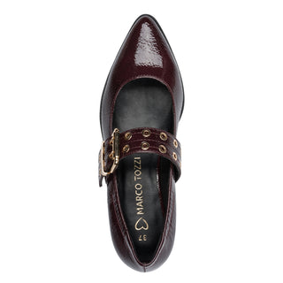 Apolo Ballerina Shoe | Bordeaux Pantent
