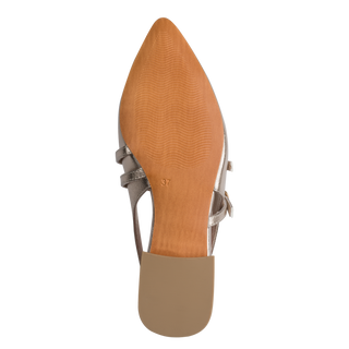 Apo Slingback Flat Slider | Platinum