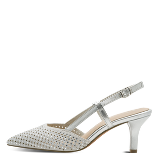 Masia Slingback Heel | Silver