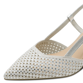 Masia Slingback Heel | Silver