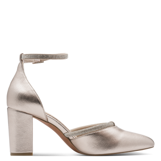 Masino Block Heel | Platinum