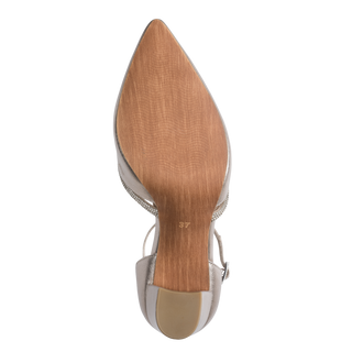 Masino Block Heel | Platinum