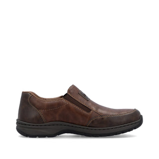 Tibor Wide Fit Slip-On Comfort Shoe | Toffee