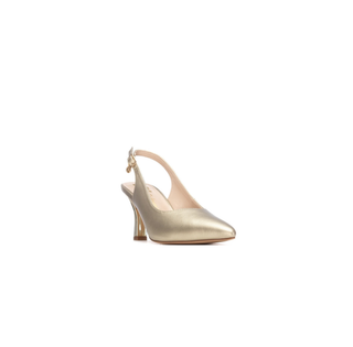Pointed Slingback | Gold