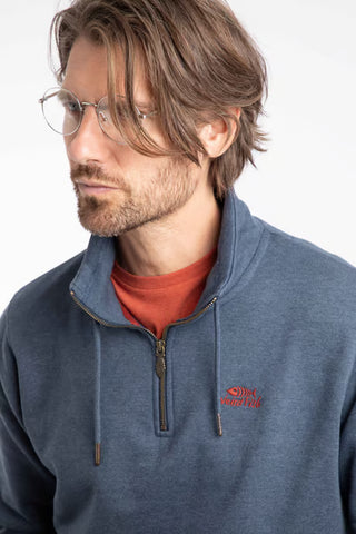 Brampton 1/4 Zip Sweatshirt  | Navy