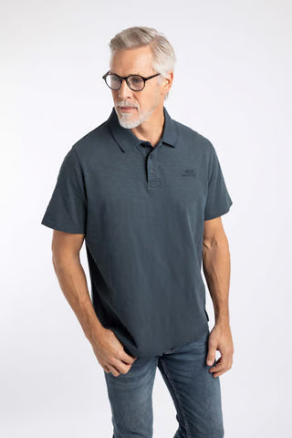 Indy Slub Polo Shirt | Navy