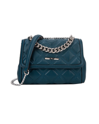 Kalani Quilted Flap Over Bag Teal