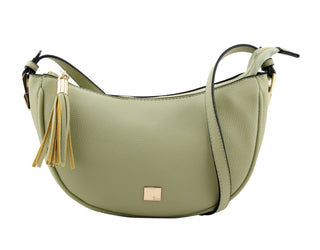Novo Moon Shaped Crossbody Bag | Green