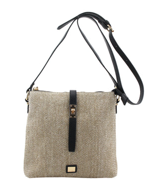 Jupiter North South Cross Body Bag | Black Natural