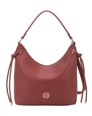 Neptune Curved Top Hobo Bag | Rust