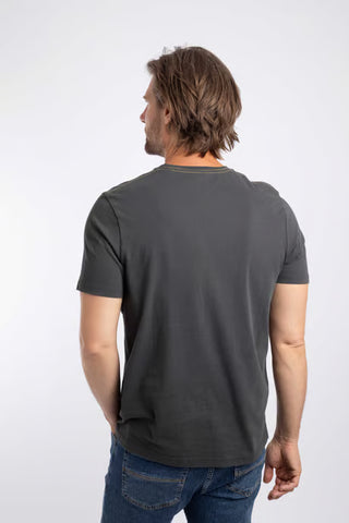 Carpe Front Print Graphic T-Shirt  | Washed Black