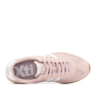 Suede Trainer | Nude