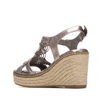 Wedge Sandal | Gunmetal