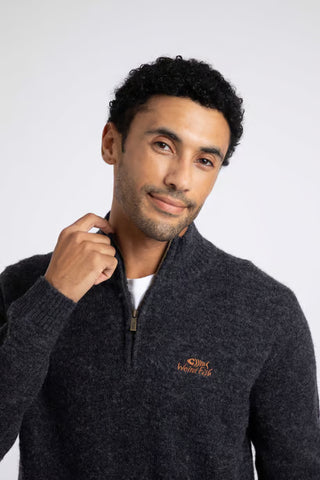 Altwood 1/4 Zip Jumper | Midnight