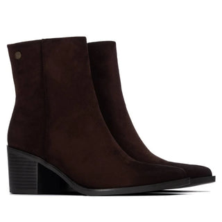 Microfibre Ankle Boot | Maroon