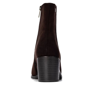 Microfibre Ankle Boot | Maroon