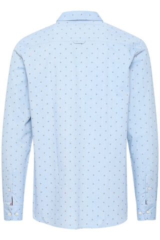 Steven Oxford Dot Shirt | Silver Lake Blue