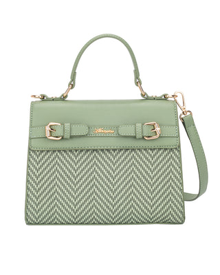 Rose Top Handle Grab Bag | Green