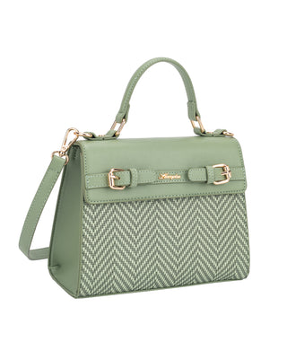Rose Top Handle Grab Bag | Green